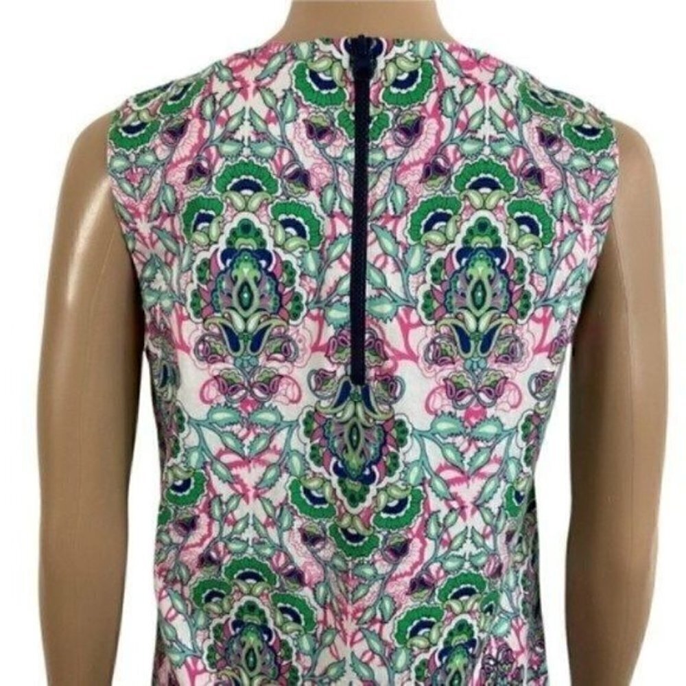 Artisan NY Paisley Floral Sleeveless Dress size 4 cotton spandex - Picture 5 of 11